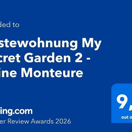 Apartmán Gaestewohnung My Secret Garden 2 - Keine Monteure